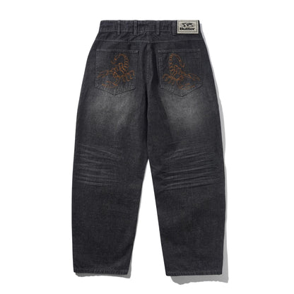 Butter Goods Scorpion Stitch Denim Jeans - Slub Black