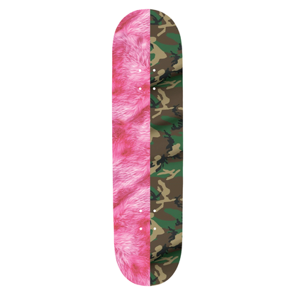 Violet Pink Fur and Camo Deck - 8.5