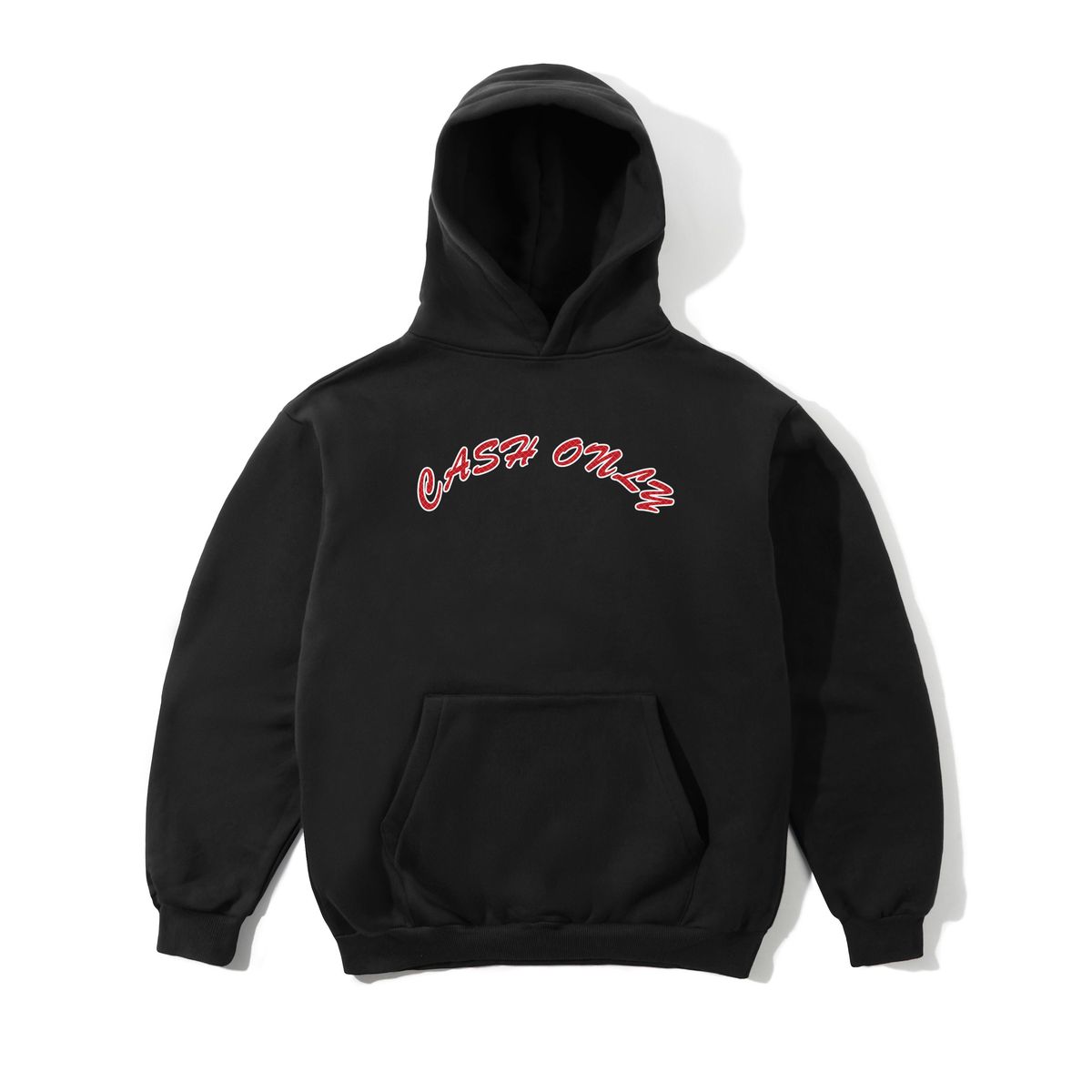 Cash Only Grid Logo Hoodie - Black