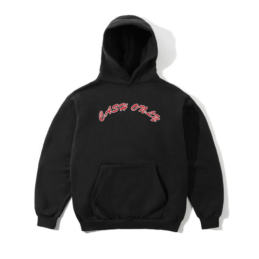 Cash Only Grid Logo Hoodie - Black