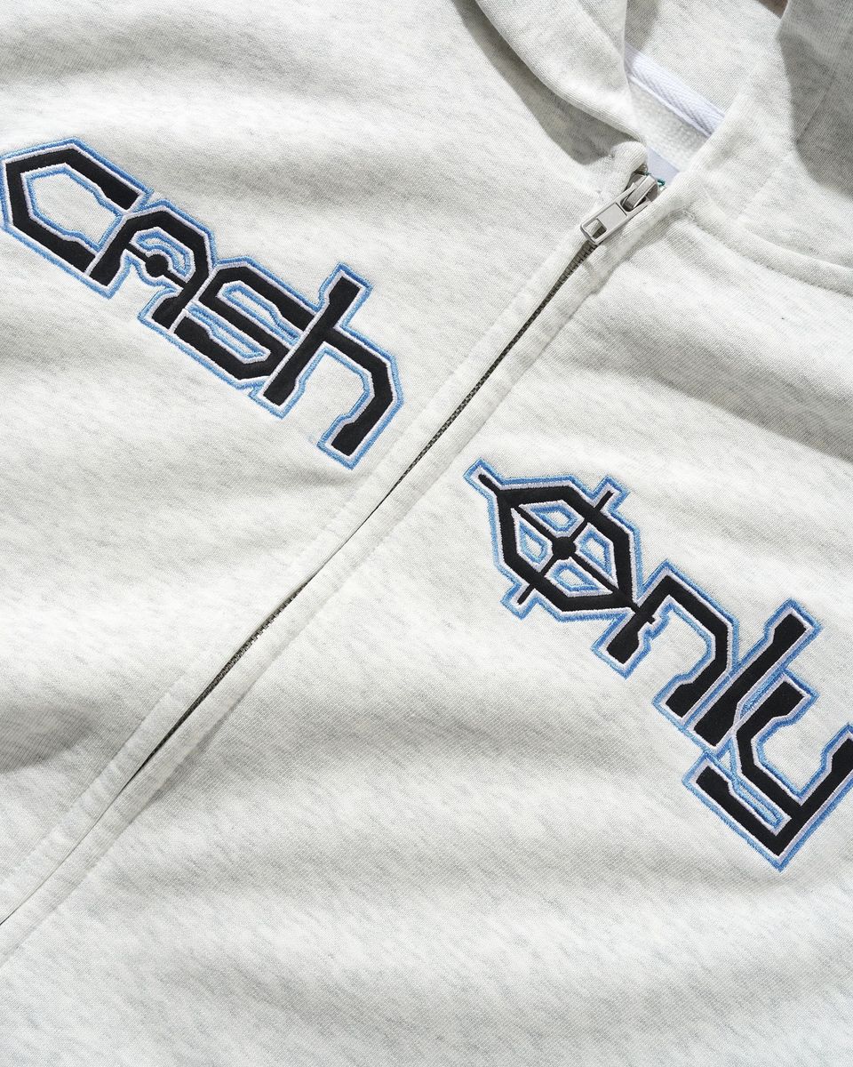 Cash Only Protocol Zip Hoodie - Ash