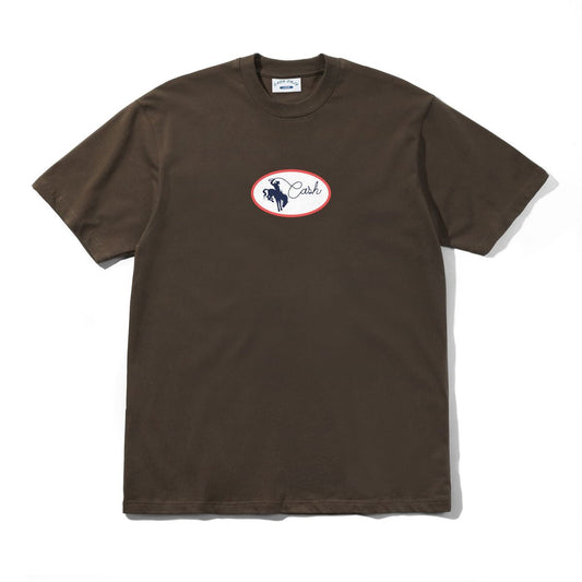 Cash Only Rodeo Tee - Brown