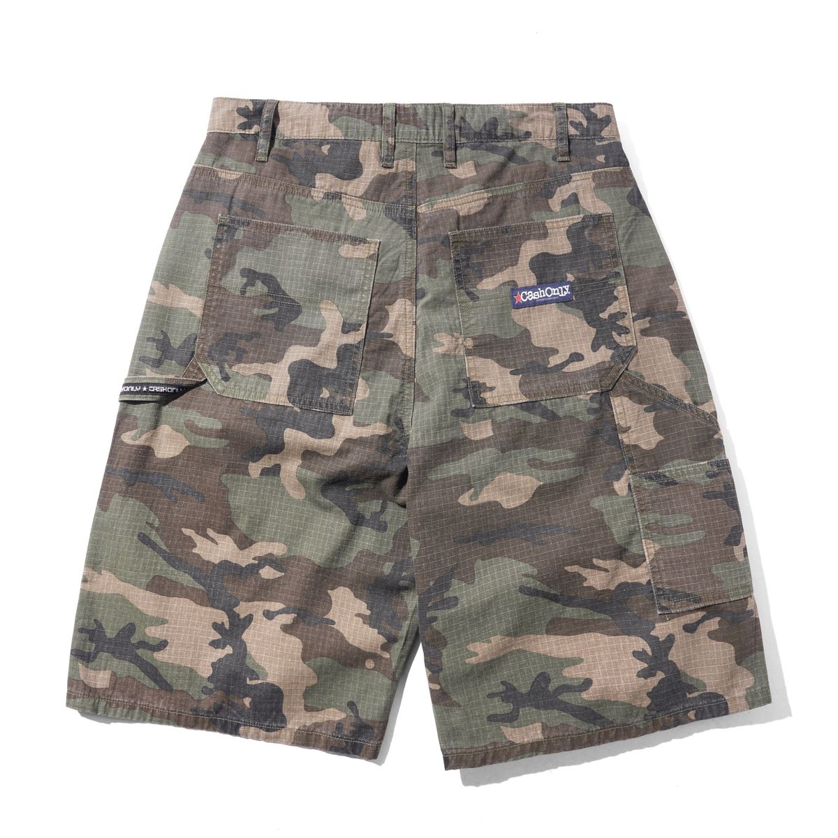 Cash Only Ripstop Carpenter Shorts - Woodland Camo