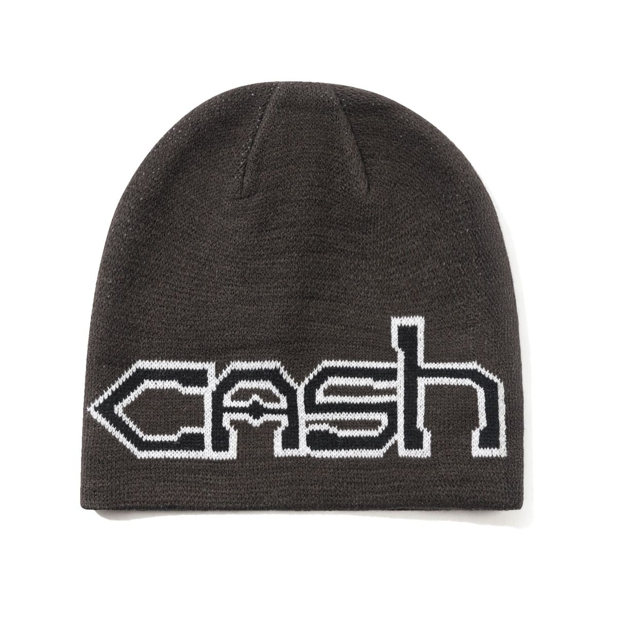 Cash Only Protocol Skully Beanie - Dark Brown