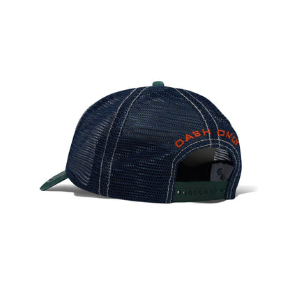 Cash Only Rodeo Trucker Cap - Green / Navy