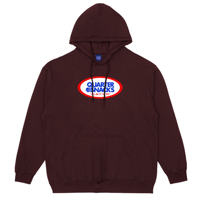 Quartersnacks Oval Hoodie - Maroon