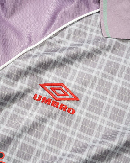 Butter Goods x Umbro Plaid Jersey - Berry / Stone