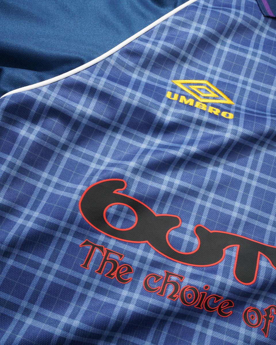 Butter Goods x Umbro Plaid Jersey - Navy / Slate
