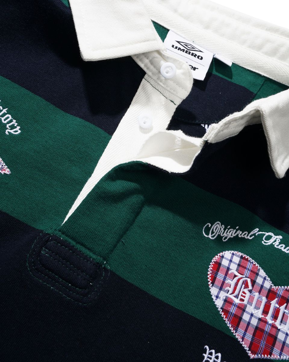 Butter Goods x Umbro Victory Rugby Polo - Navy / Forest