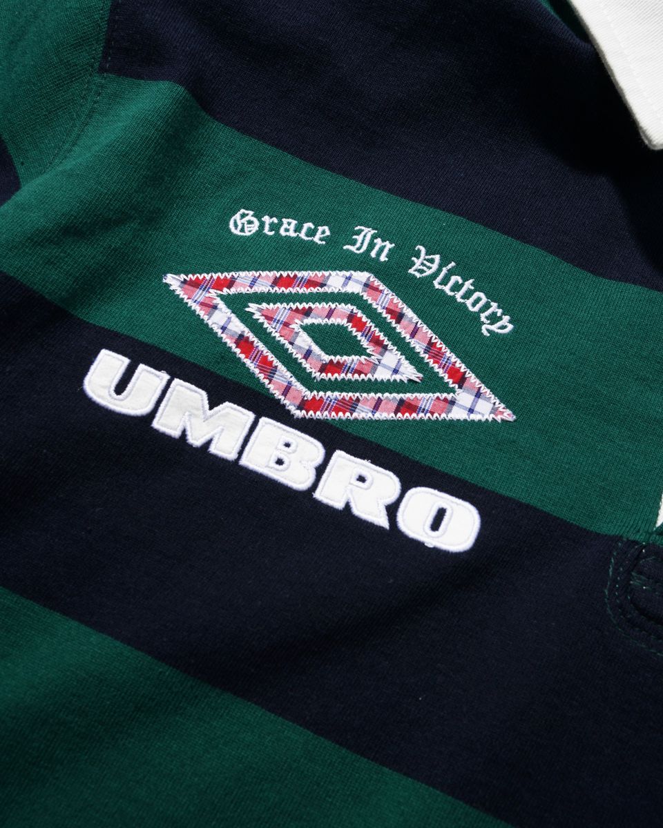 Butter Goods x Umbro Victory Rugby Polo - Navy / Forest