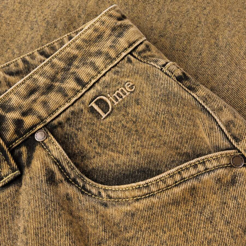 Dime Classic Baggy Denim Pants - Overdyed Gold