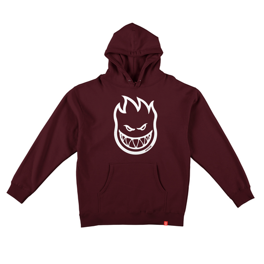 Spitfire Bighead Hoodie - Maroon/White