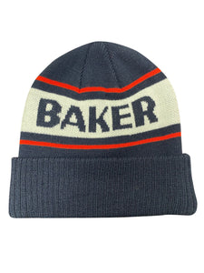 Baker Stripe Beanie - Navy