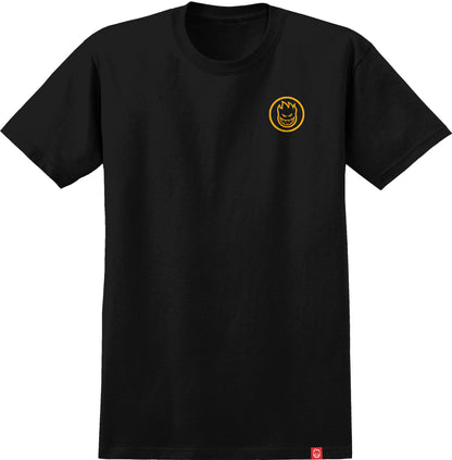 Spitfire Classic Swirl Tee - Black/Gold