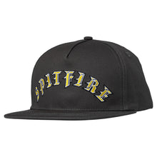 Load image into Gallery viewer, Spitfire Old E Arch Snapback - Charcoal/Yellow