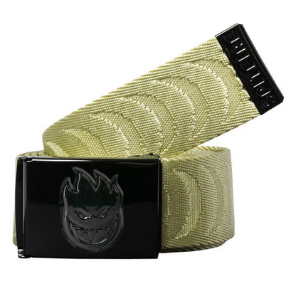 Spitfire Bighead Crescent Jacquard Web Belt - Tan/Black