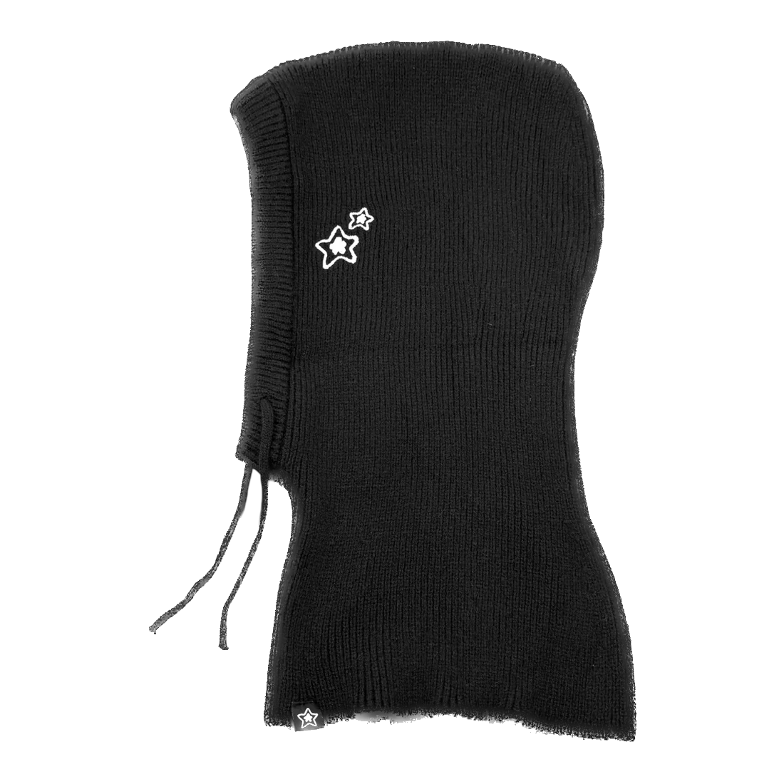 Star Team Knit Balaclava - Black