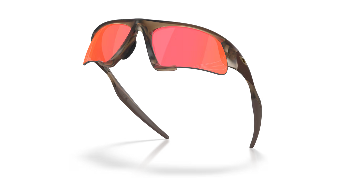 Oakley Suture Jacket Sunglasses - Matte Brown Smoke/Trail Torch