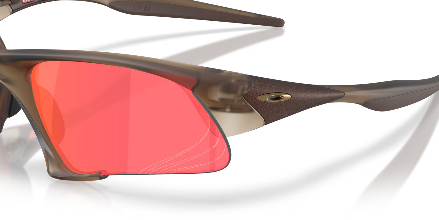 Oakley Suture Jacket Sunglasses - Matte Brown Smoke/Trail Torch