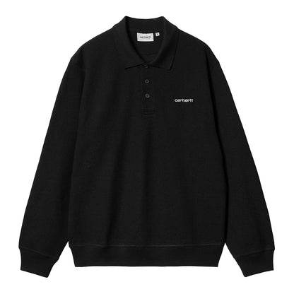 Carhartt WIP Vance Rugby Shirt - Black/Black