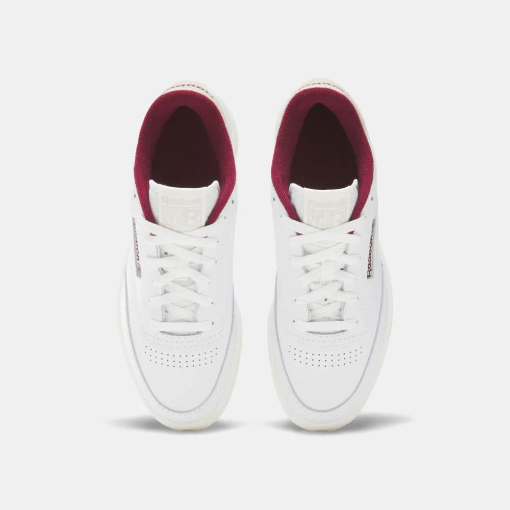 Reebok Club C 85 - White/Stucco/Maroon