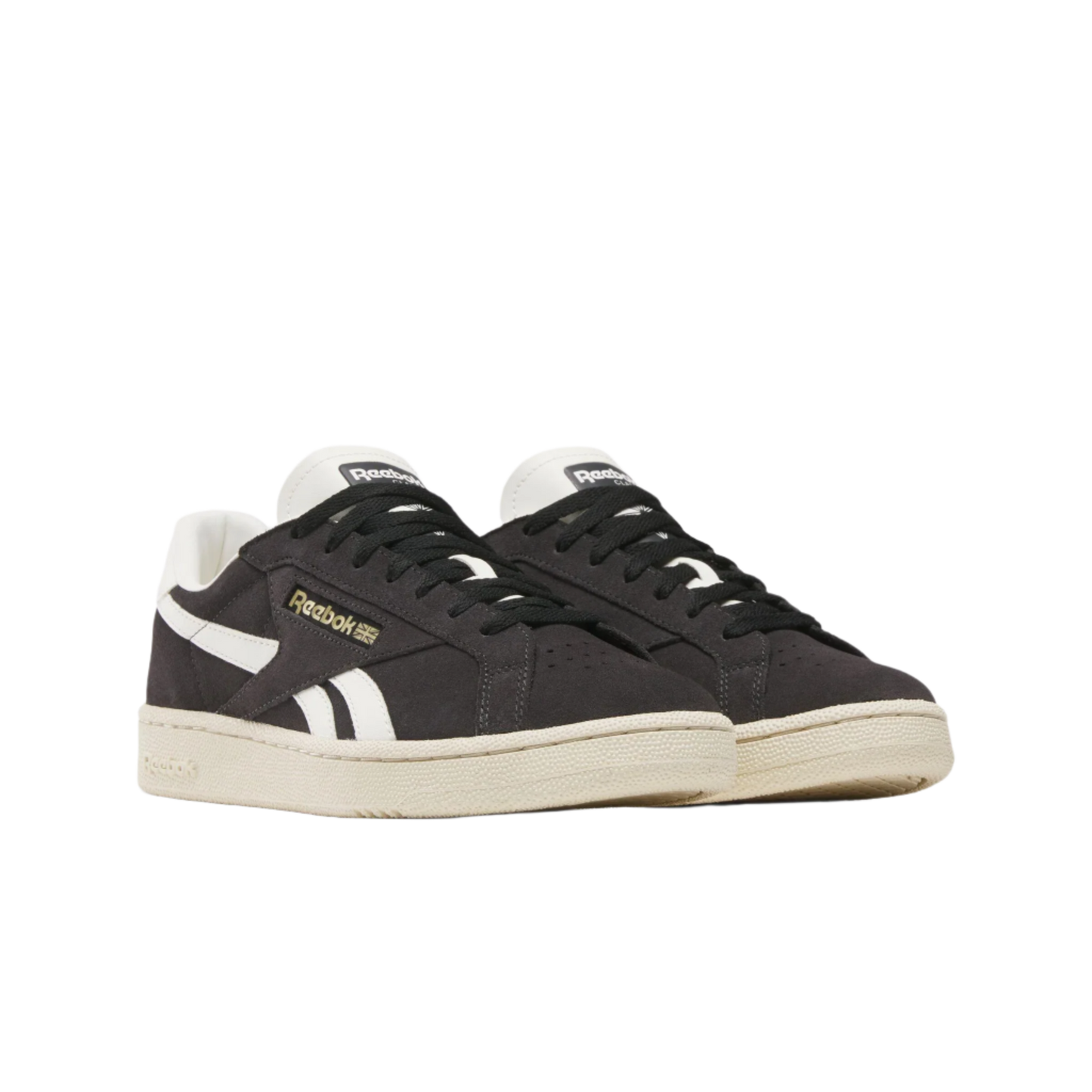 Reebok Club C Grounds UK - Washed Black/ Paper White/ Chalk