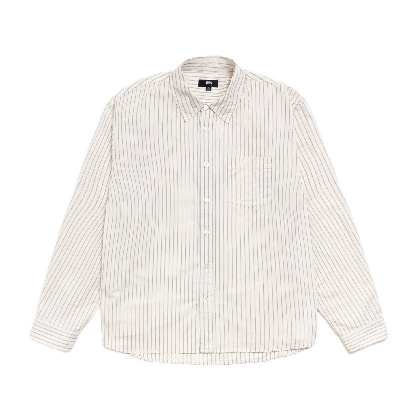 Stussy Standard Longsleeve Shirt - Natural Stripe