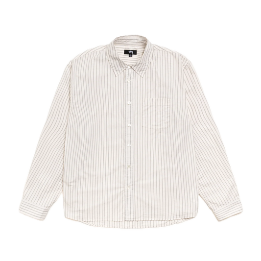 Stussy Standard Longsleeve Shirt - Natural Stripe