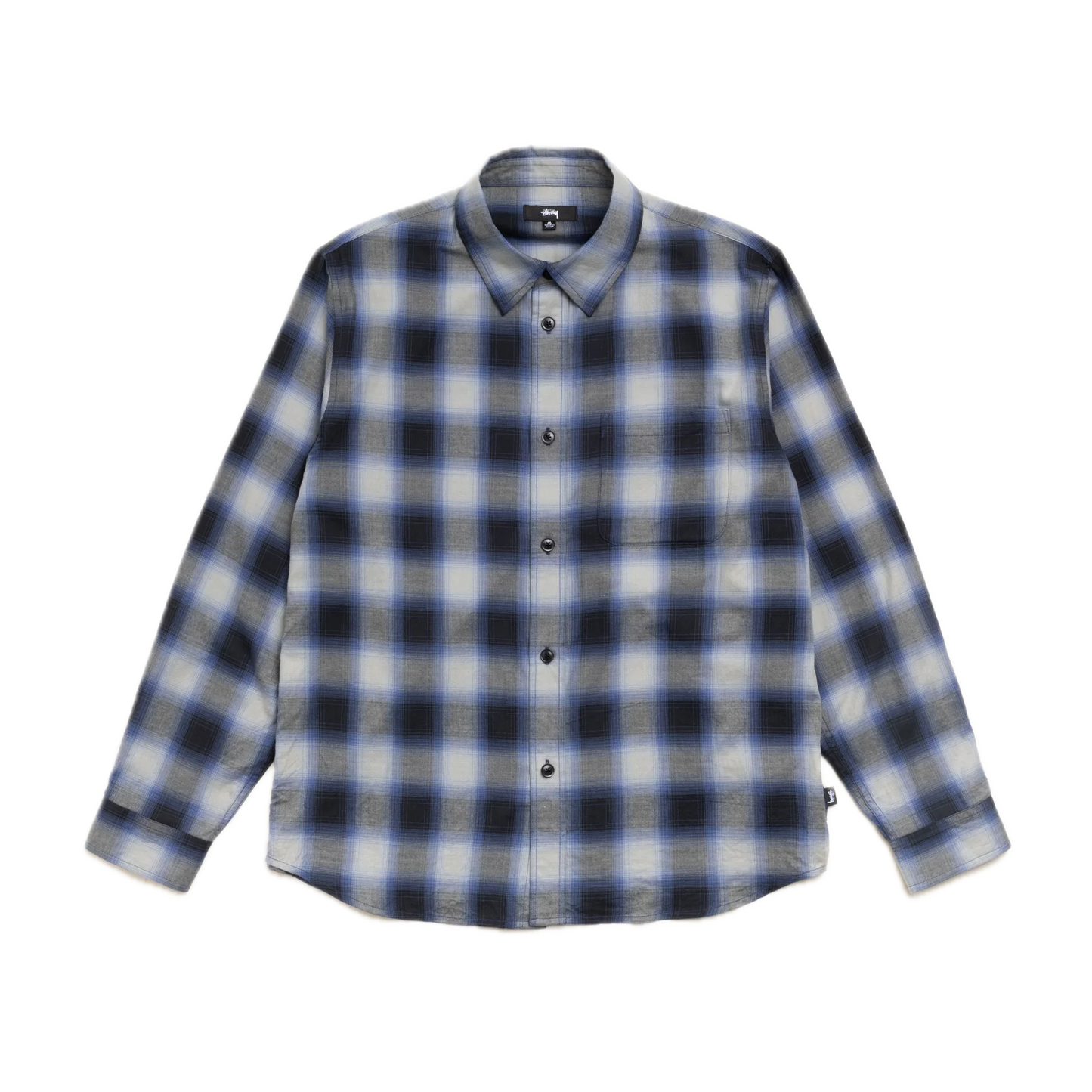 Stussy Beach Ombre Plaid Shirt - Black