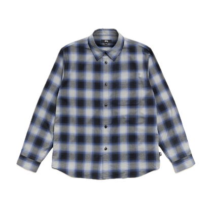 Stussy Beach Ombre Plaid Shirt - Black