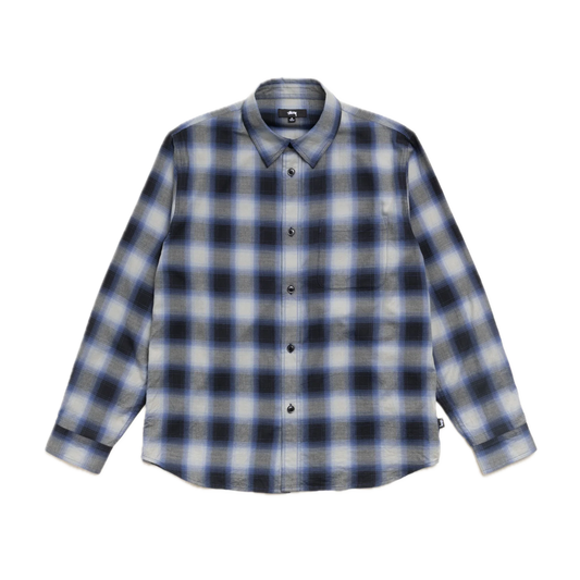 Stussy Beach Ombre Plaid Shirt - Black