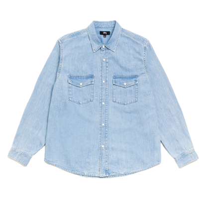 Stussy Denim Western Shirt - Light Denim