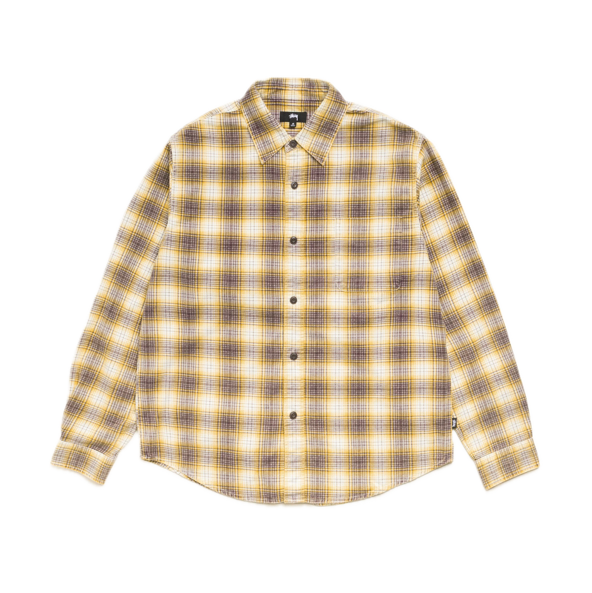 Stussy Dax Plaid Shirt - Gold