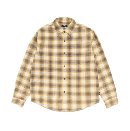 Stussy Dax Plaid Shirt - Gold