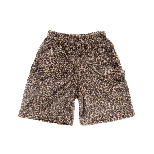 Stussy Pile Fleece Short - Leopard