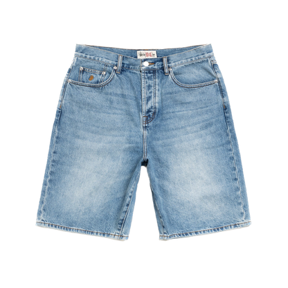 Stussy Big Ol Jean Shorts - Indigo Stone Wash