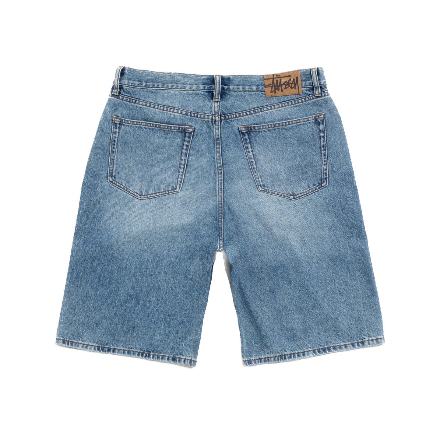 Stussy Big Ol Jean Shorts - Indigo Stone Wash