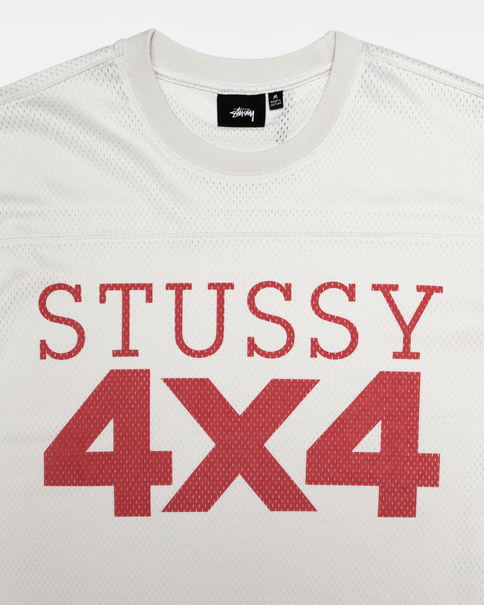 Stussy 4X4 Mesh Football Jersey - Bone – Ninetimes Skateshop