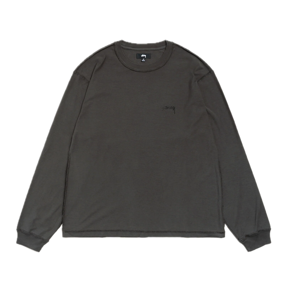 Stussy Lazy Longsleeve Tee - Vintage Black