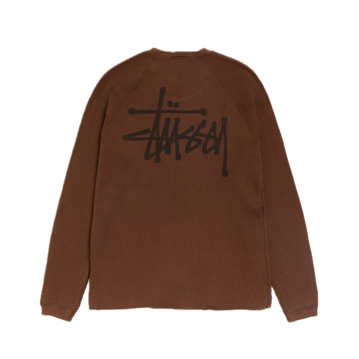 Stussy Raglan Thermal Longsleeve - Brown