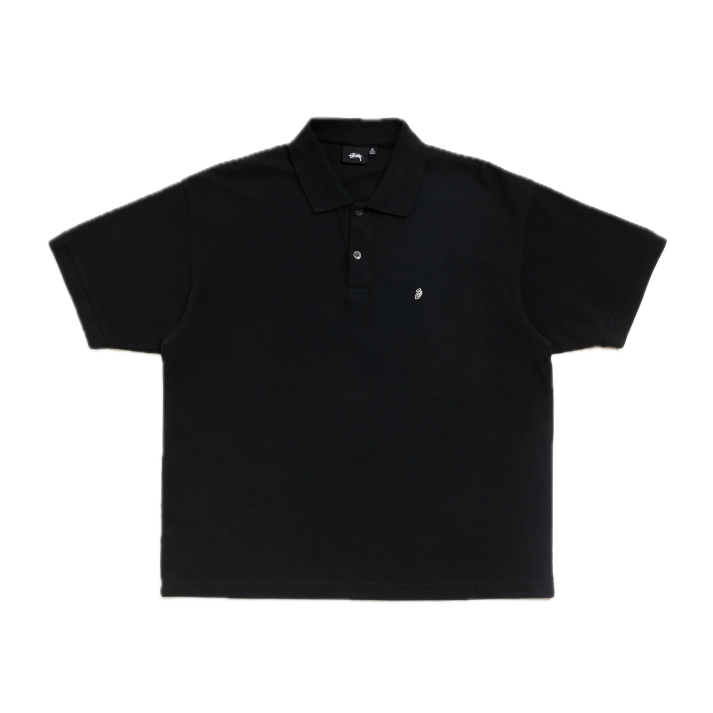 Stussy Classic Pique Polo - Black