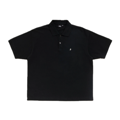 Stussy Classic Pique Polo - Black