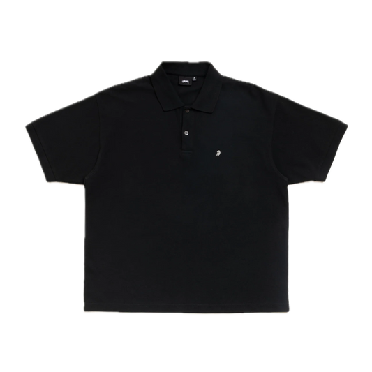 Stussy Classic Pique Polo - Black
