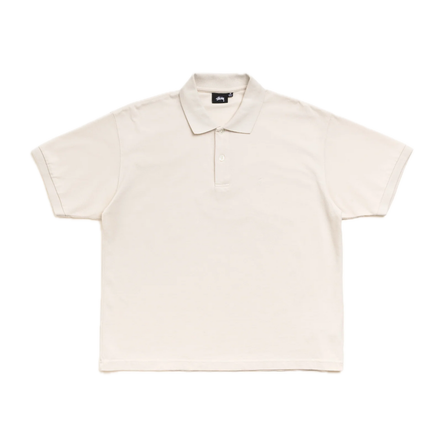 Stussy Classic Pique Polo - Off White