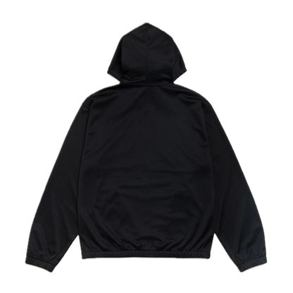 Stussy Athletic Mesh Zip Hoodie - Black