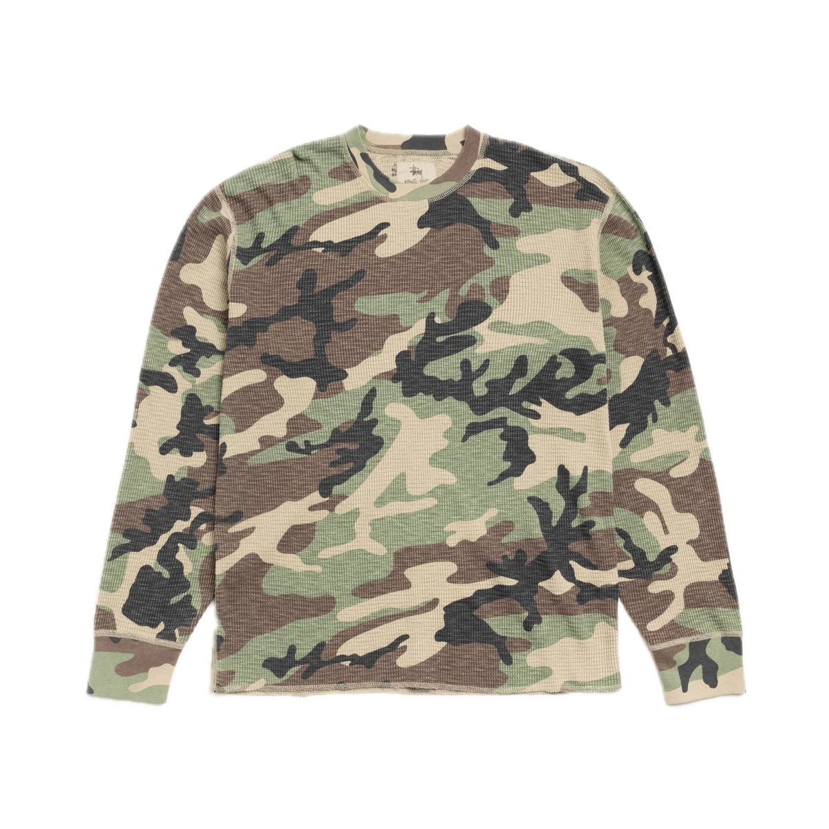 Stussy Pigment Dyed Longsleeve Thermal - Camo