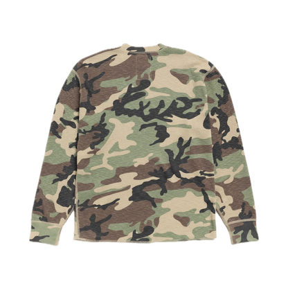 Stussy Pigment Dyed Longsleeve Thermal - Camo