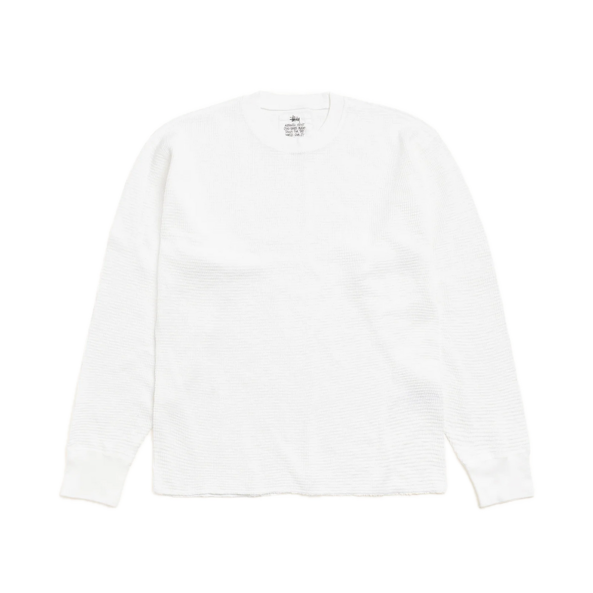 Stussy Pigment Dyed Longsleeve Thermal - White