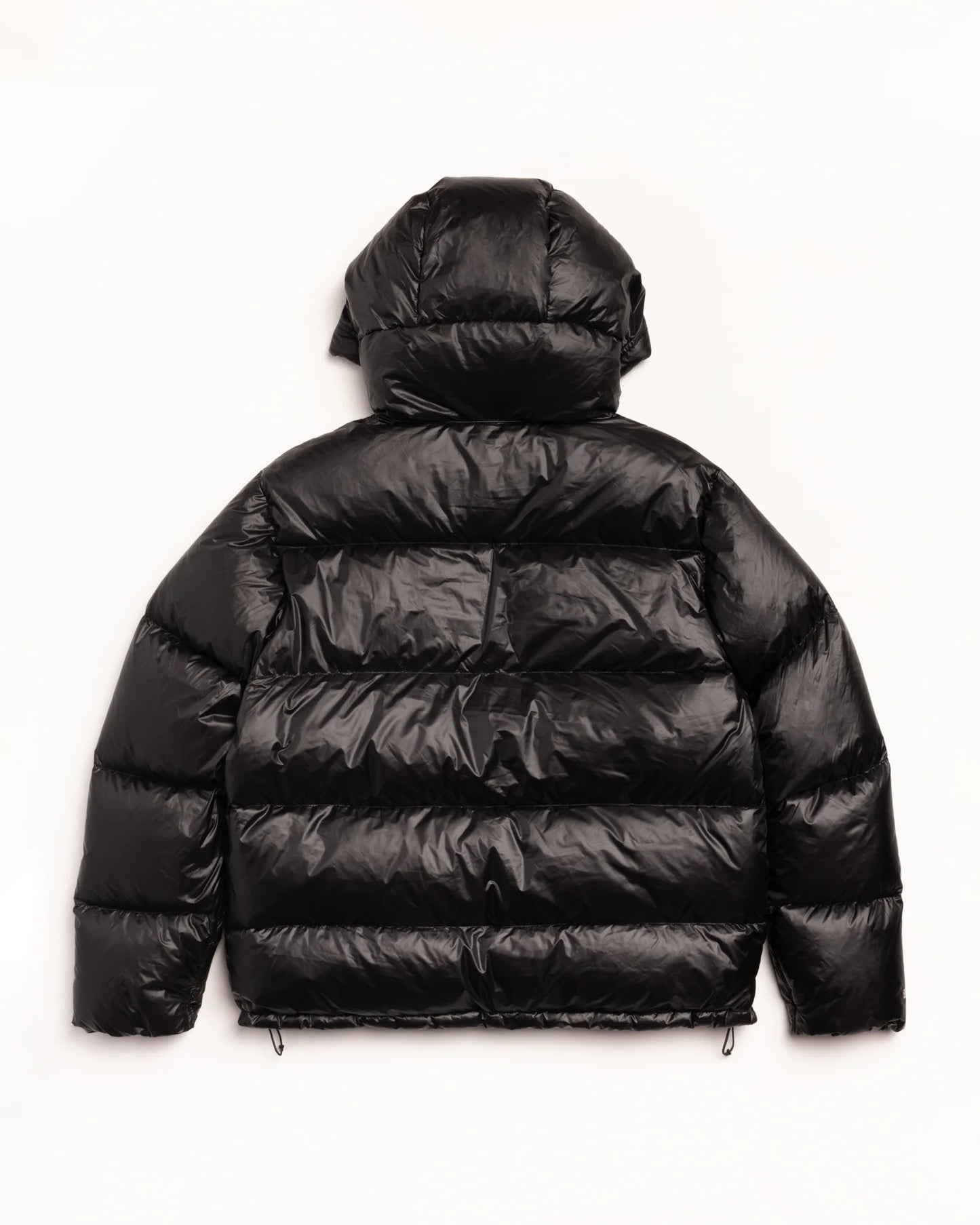 Stussy Micro Ripstop Hooded Down Puffer - Jet Black
