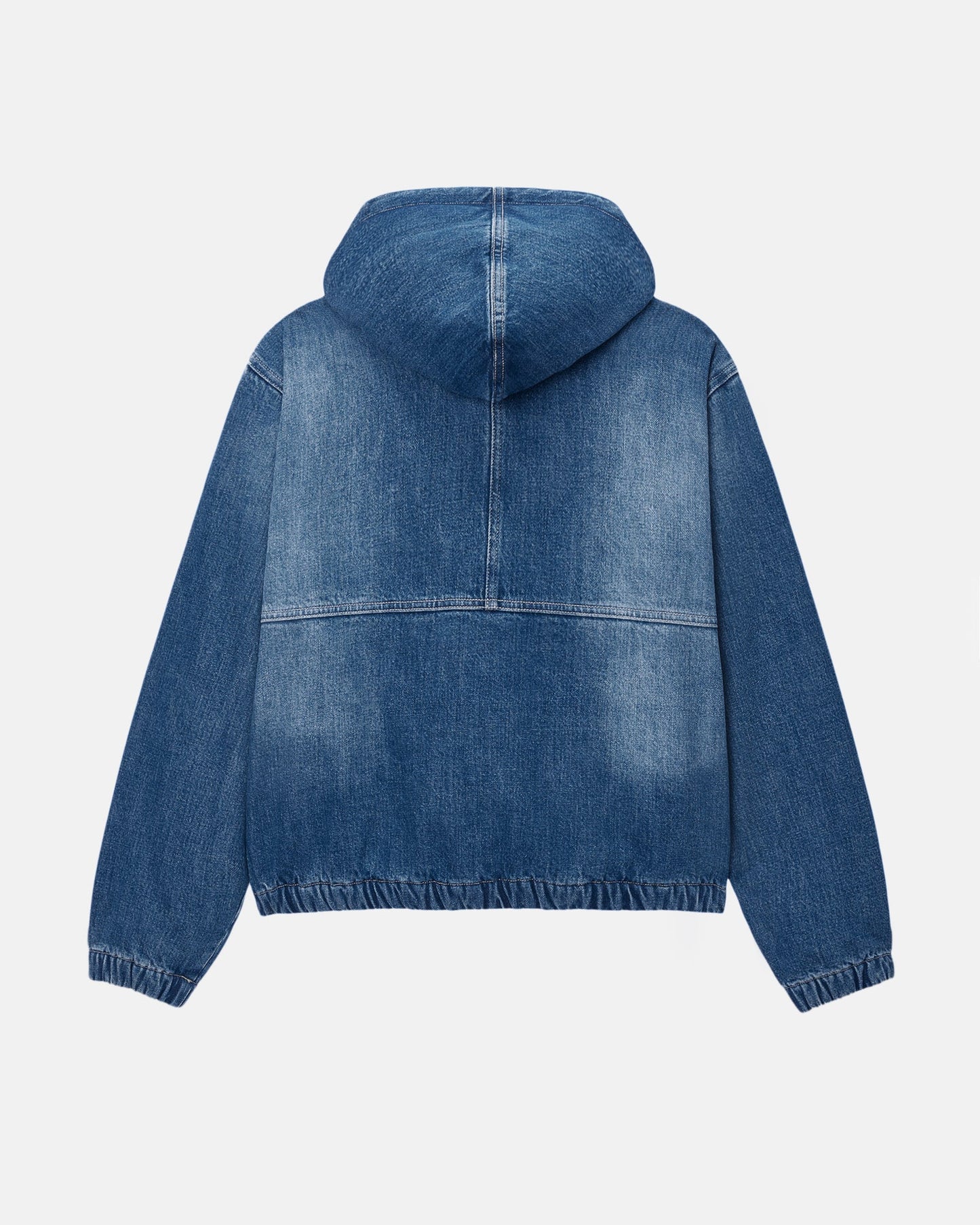 Stussy Denim Sherpa Work Jacket - Washed Blue